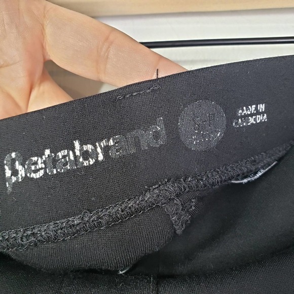 Betabrand Straight Leg Classic Dress Yoga Pants SP S Petite Black Trousers - Picture 5 of 11